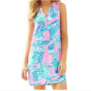 Lilly Pulitzer Essie Dress Pink Pout Barefoot Princess Small worn 1x
